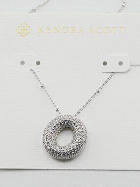 Kendra Scott Letter Necklace with Crystals